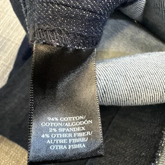 Denim A Line Sleeveless Dress size 10 Midi‎ Blue Minimalist Classic Western - Picture 4 of 7